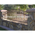 customized arch top wrought iron fence design